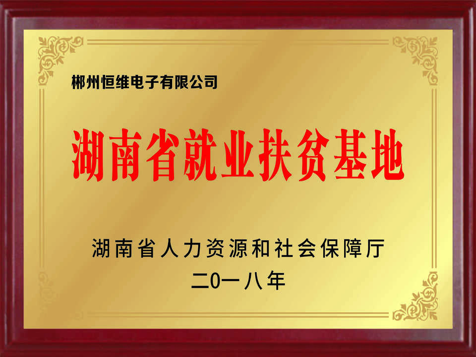 湖南省就業貧困扶助基地